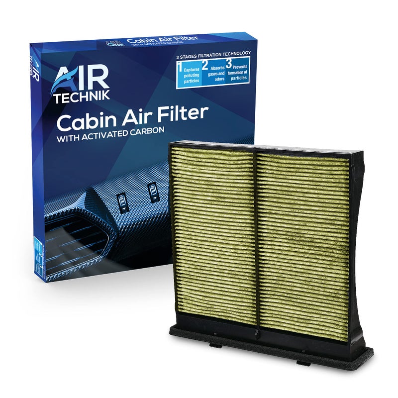 AirTechnik CF10930 PM2.5 Cabin Air Filter w/Activated Carbon | Fits Subaru Crosstrek 2016-2017, Forester 2009-2018, Impreza 2008-2016, WRX STI 2013-2021, XV Crosstrek 2013-2015 - 72880-FG000 - Image 1